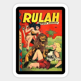 Rulah Jungle Goddess Comic Cover Sticker